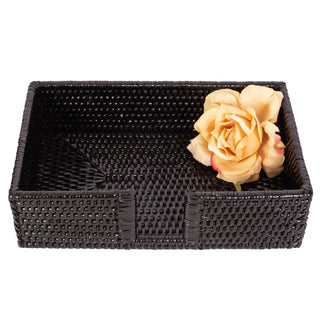 Artifacts Rattan™ Guest Towel/Napkin Holder with Cutout: Honey Brown