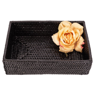 Artifacts Rattan Guest Towel - Rectangular Napkin Holder: Honey Brown