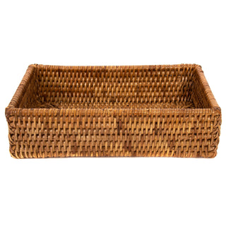 Artifacts Rattan Guest Towel - Rectangular Napkin Holder: White Wash