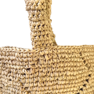 Maria XXL Tote Beach Bag, Handmade Raffia