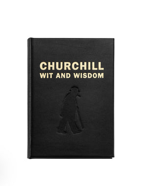 Leather bound book Churchill Wit and Wisdom