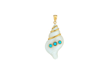 Asha Seashell Charm Turquoise