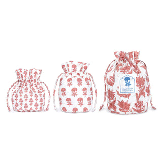 St. Barts Pink Travel Bags, Set of 3