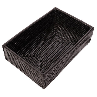 Artifacts Rattan Guest Towel - Rectangular Napkin Holder: Honey Brown