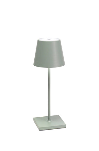 Cordless table lamp in color sage