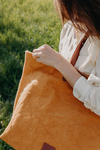 Hana Canvas Boat Bag: Turmeric