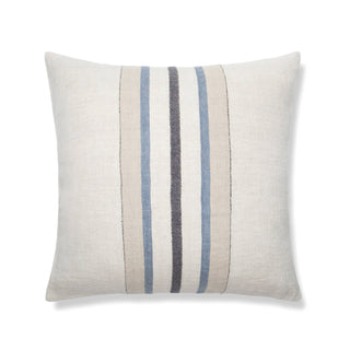 Bruges Stripe Pillow Natural Blue 22"x22"