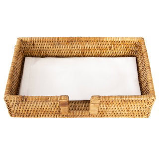 Artifacts Rattan™ Guest Towel/Napkin Holder with Cutout: Honey Brown