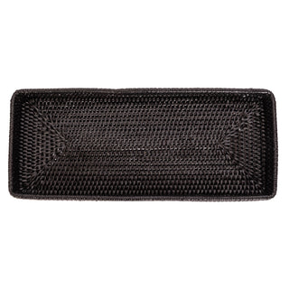 Artifacts Rattan Rectangular Vanity Tray: Tudor Black