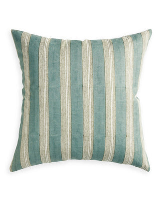 Berber Celadon Pillow by Walter G.
Block printed linen pillow with feathers insert 55x55.