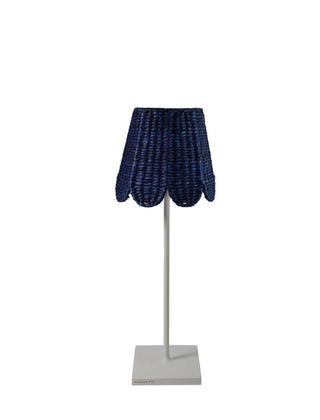 Scalloped Navy Seagrass Shade to fit Poldina Pro lamp