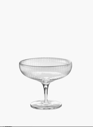 Glass champagne coupe