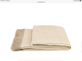 belgian linen with alpaca blanket throw