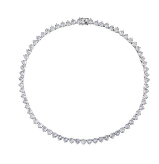 White Rhodium Grace Pavé Collar by Asha w/ 5mm CZ

16" length, 6mm thick

 