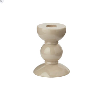 Small Bobbin Lacquered Candlestick 10CM by Addison Ross.