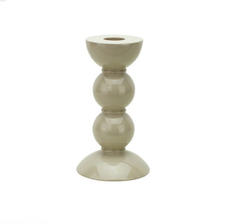 Medium Bobbin Cappuccino Candlestick 14 CM by Addison Ross.