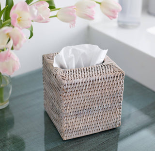 wicker tissue box cover 