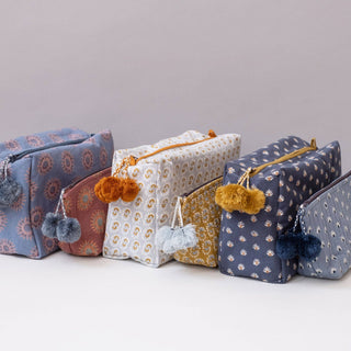 Sunflower Blue Toiletry Bag