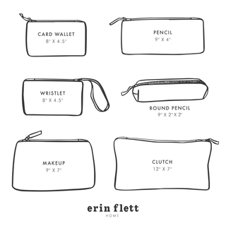 Charcoal Velvet Zipper Bag: 12" x 7" Clutch