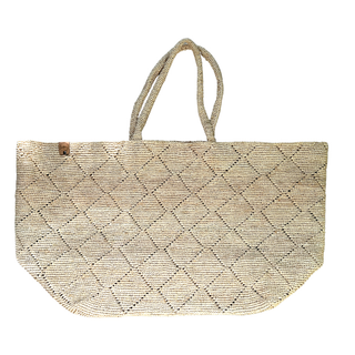 Maria XXL Tote Beach Bag, Handmade Raffia