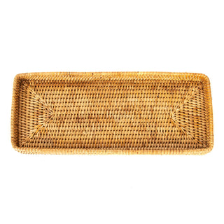 Artifacts Rattan Rectangular Vanity Tray: Tudor Black