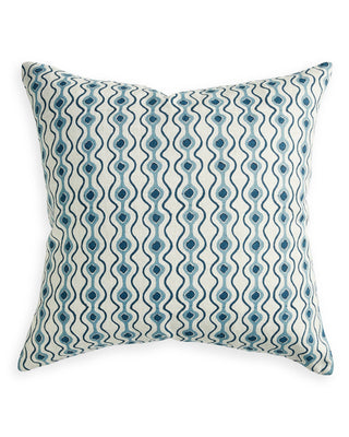 Toro Azure by Walter G 
geometric print linen pillow 55x55 