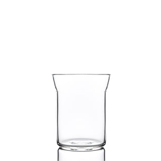 Clear glass with flared rim