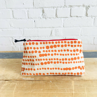 printed makeup bag with zipper