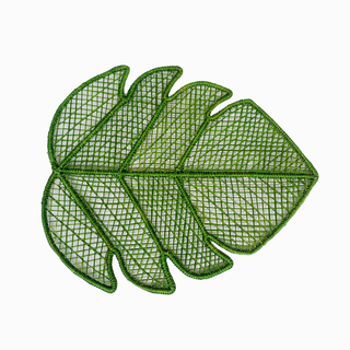 Leaf Iraca Placemat Set of 4- Straw Raffia Tableware