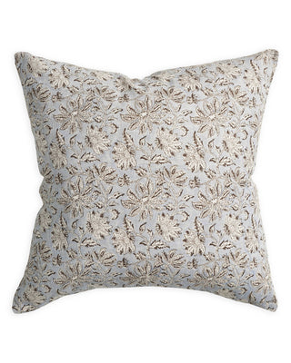 Uluwatu Sahara Linen by Walter G pillow will add some depth of color to your home with this gorgeous, sweeping floral design. Uluwatu has been hand block printed by artisans in India. * 55cm x 55cm Knife edge finish 100% linen