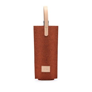 Wool carrier with handle perfect for carrying your favorite wine 