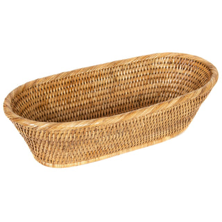 Rattan oval bread basket